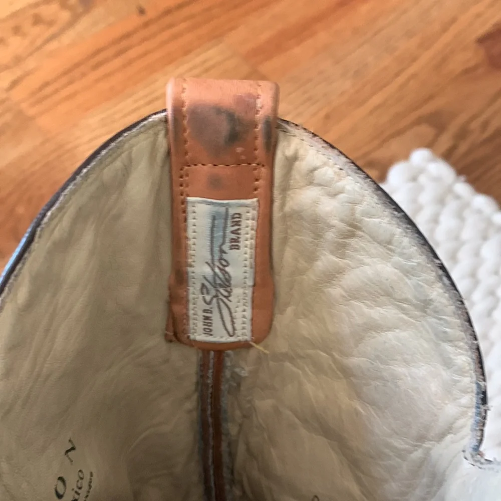 John b Stetson pointed toe leather boots! - Picture 6 of 6